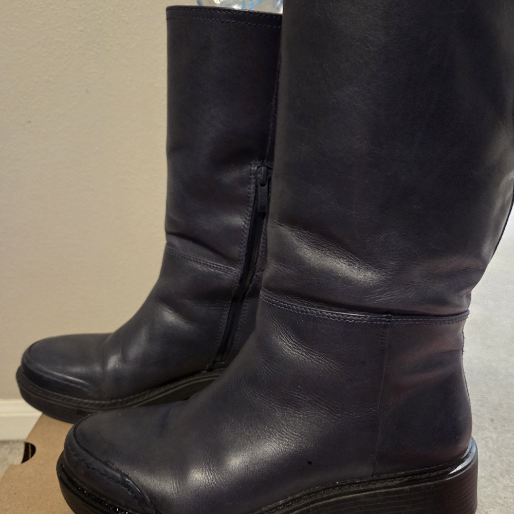 Franco Sarto Kelsi Boots Navy Size 9. - Picture 7 of 14